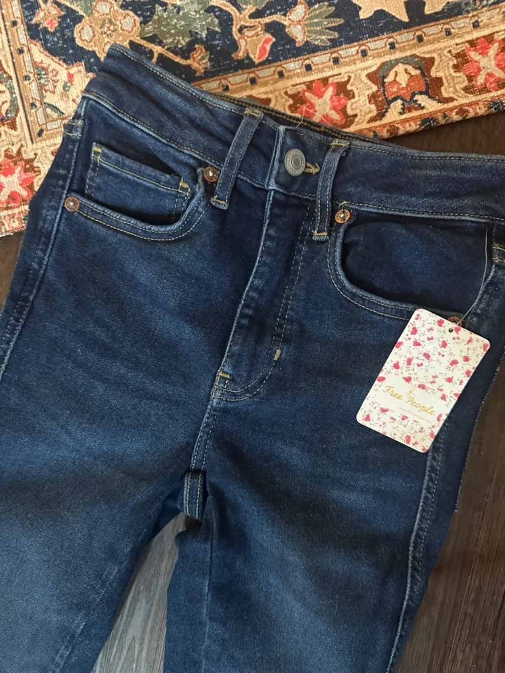 Free People High-Rise Skinny Jeans - Picture 3 of 6